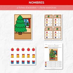 Ajoute de 1 à 10 - Le sapin de Noël