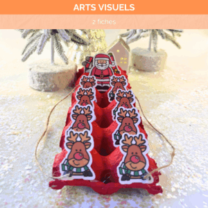 Bricolage de Noël - Le traineau du Père Noël